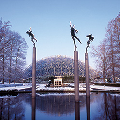 Exterior of Climatron in winter